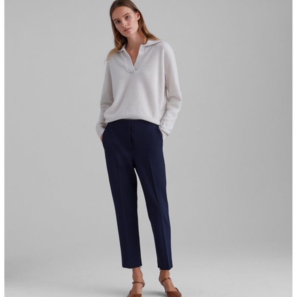 Club Monaco Cigarette Pants in Navy